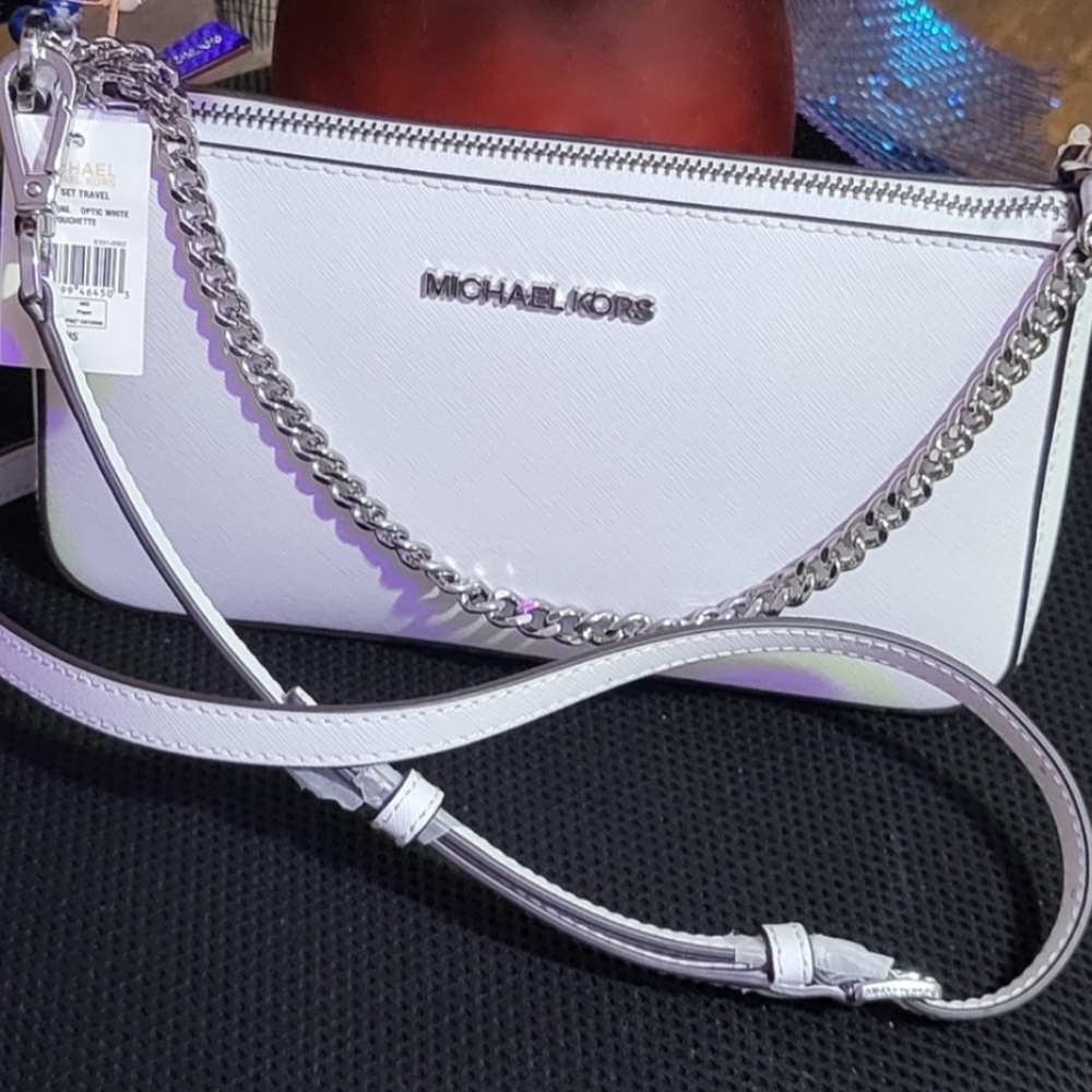 Michael Kors White Crossbody Bag